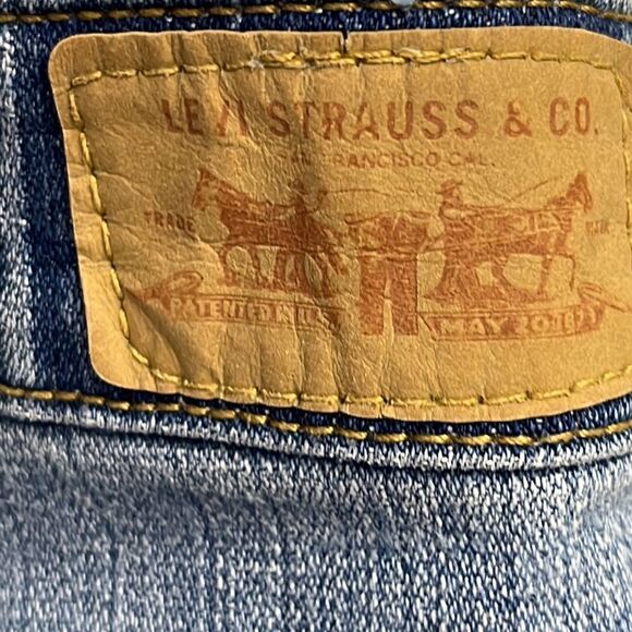 Levi’s Light Wash 4-Pocket Button Zipper Jean Shorts- Size 10 - Picture 10 of 16